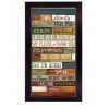 "Our Family Rules" By Marla Rae, Printed Wall Art, Ready To Hang Framed Poster, Black Frame