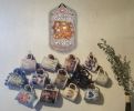Welcome Sign, "Bear Collector" Porch Decor, Resin Slate Plaque, Ready To Hang Decor