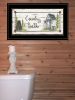"Country Bath" by Mary Ann June, Ready to Hang Framed Print, Black Frame